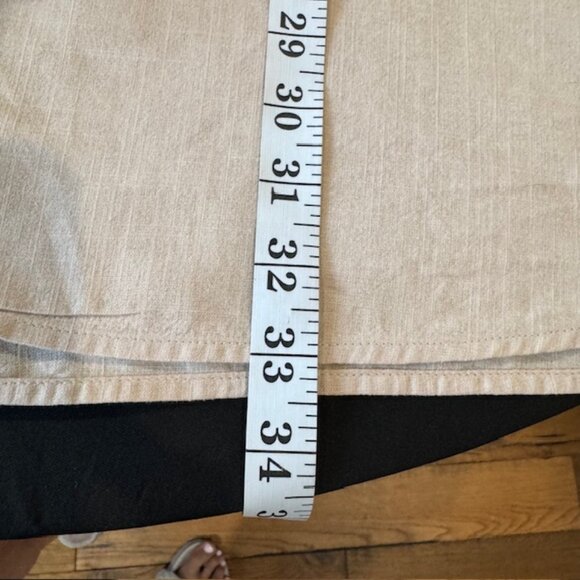 Men’s Beige Button-Down Camp Shirt 3XL Designed in Italy Lightweight Casual Top - Picture 8 of 9